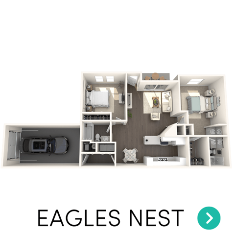 Floor plan for 2 beds, 2 baths, 1470 sqft